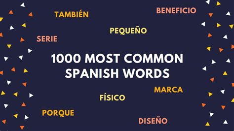 1000 most common spanish words|1,000 Most Common Spanish Words for Beginners.